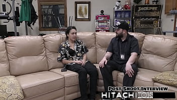 Freshman gets mandatory hitachi orgasm mara luv