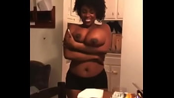Ebony girl with big tits