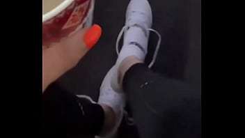 I wish you a nice start into the week today in white nike socks ; vip on of #feet #feetworld #fetisch #nike #n