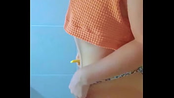 Steamy shower time with a sultry college beauty