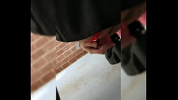 Walking around with cute panties on