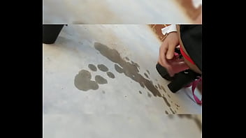 Walking around with cute panties on