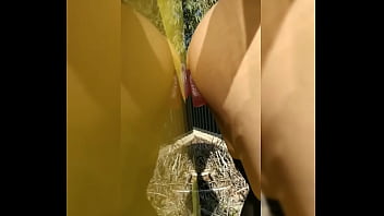 Walking around with cute panties on