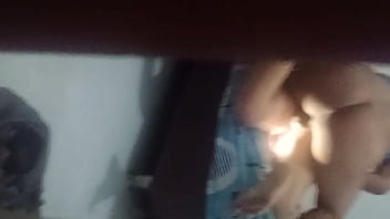 Rough fucked by my bull while my cuckold waits for his turn outside the room and then he creampies me too