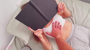 Free use stepsis ignoring handjob and fuck while reading book eva myst