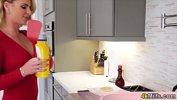 Busty mature stepmom having a quickie