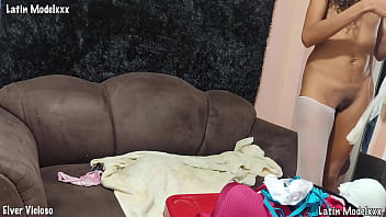 My stepdaughter deciding which lingerie to use to pose and fuck her asshole looks delicious