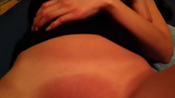 Japanese shaved slut wife showing pussy after a hard fucking