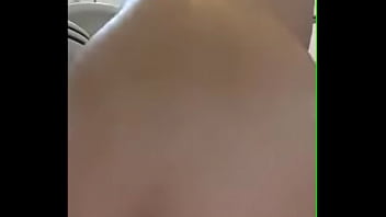 Slim blonde rides dildo