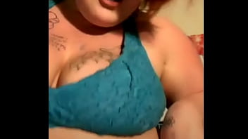Mature lady with big boobs behaves weird on call