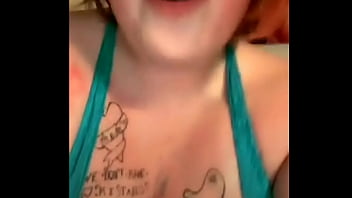 Mature lady with big boobs behaves weird on call