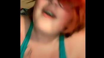 Mature lady with big boobs behaves weird on call