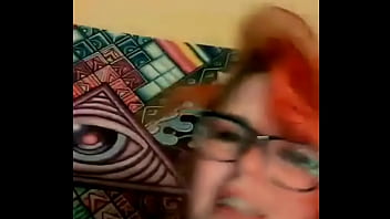 Mature lady with big boobs behaves weird on call