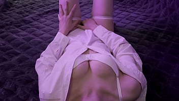 I gently masturbate my clitoris and fuck my pussy