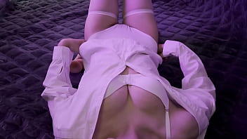 I gently masturbate my clitoris and fuck my pussy