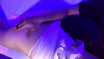 Good nite bj on my transparent white sleeping robe