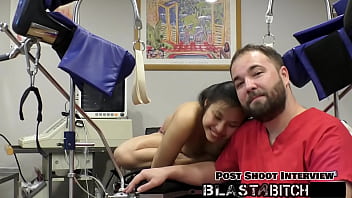 Raya nguyen sucks dick twice before getting fucked by doctor