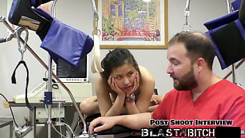 Raya nguyen sucks dick twice before getting fucked by doctor