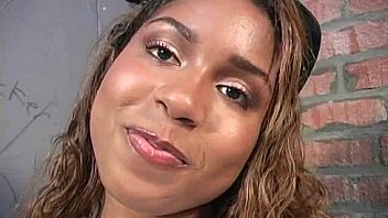 Sexy wild lady deepthroats at gloryhole 11