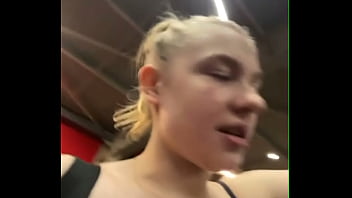 Training and masturbate in the gym