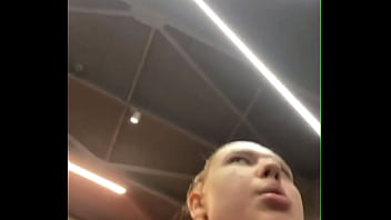 Training and masturbate in the gym