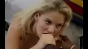 Blonde chick takes huge black dick