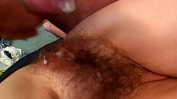 Hairy pussy creamed by hairy guy