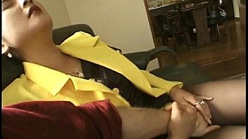 Having asian's tits and pussy rubbed made her horny