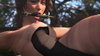 Lara chiyo tied up tomb raider