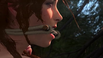 Lara chiyo tied up tomb raider