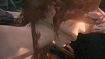 Lara chiyo tied up tomb raider