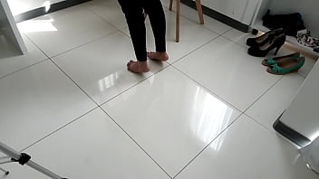 I dress as a woman and fuck a brunette in a thong