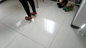 I dress as a woman and fuck a brunette in a thong