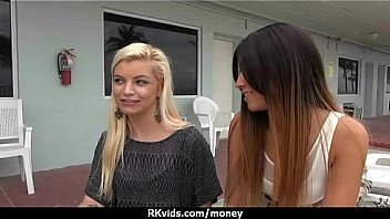 Hottie gets naked and has sex in public for cash 23