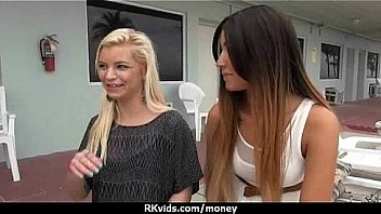 Hottie gets naked and has sex in public for cash 23