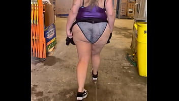 Just doing the lord’s work and giving all the men at the home improvement store a flash for all the long hours they put