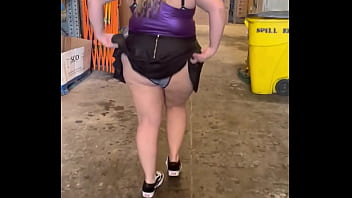 Just doing the lord’s work and giving all the men at the home improvement store a flash for all the long hours they put