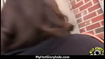 Gloryhole ebony girl booty shake and suck 6