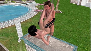 3d animated sex video lesbian girl fucking another girl on the table