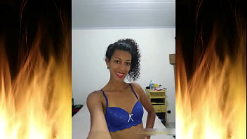 Beautiful brunette in blue lingerie trailer 01