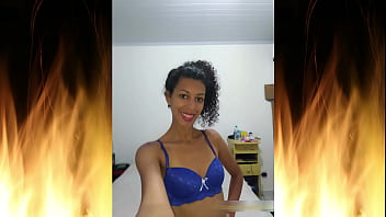 Beautiful brunette in blue lingerie trailer 01