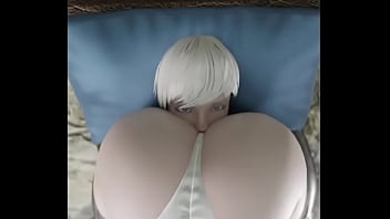 2b rubs her ass on 9s's face