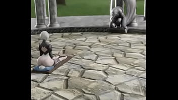 2b rubs her ass on 9s's face