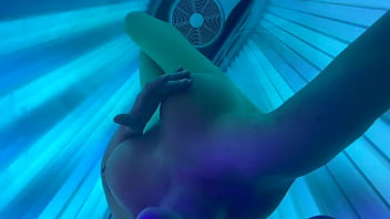 Masturbate and big tits play inside solariu tanning bed join me in this hot hot tube