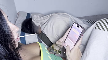 My tired boyfriend is sleeping and i go fuck his friend in the next room