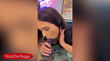 Pov solo i sloppy deep throated my toy like it was your big cock eve sweet