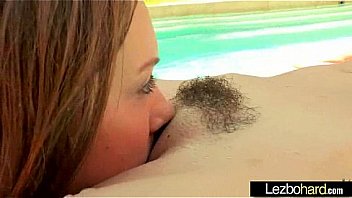 Lesbian gorgeous girls lick each other video 15