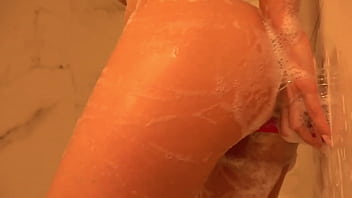 Alexa tomas' intense masturbation in the shower with 2 dildos