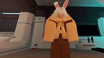 Using a whore like a fuck toy on roblox