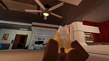 Using a whore like a fuck toy on roblox